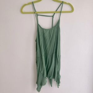 Flowy Green tank top